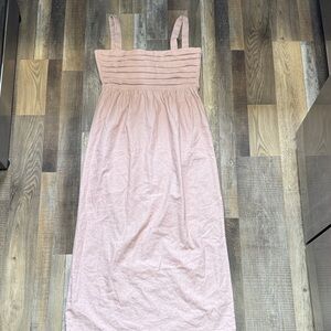 Pink Sleeveless Maxi Dress